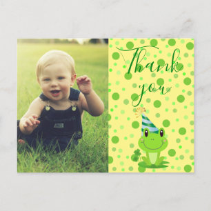Kinder Danke Glücklicher Frosch Postkarte
