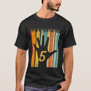 Kinder das Coole 5. Geburtstagskostüm I'm A Hand T-Shirt