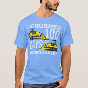 Kinder, denen ich 100 Tage Kindergarten-Bulldozer  T-Shirt