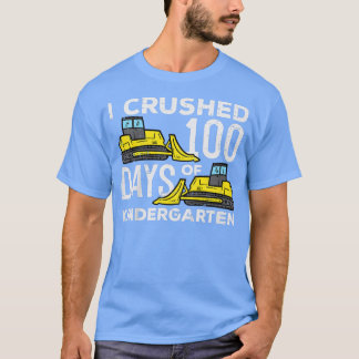 Kinder, denen ich 100 Tage Kindergarten-Bulldozer T-Shirt