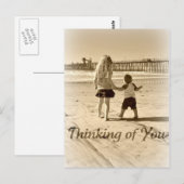 Kinder denken postkarte (Vorne/Hinten)