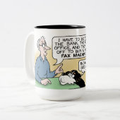 Kinder der 50er Jahre - Cartoon Kaffee Tasse (Vorderseite Links)