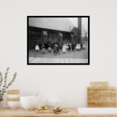 Kinder der Afrikanischen Grundschule 1900 Poster (Küche)