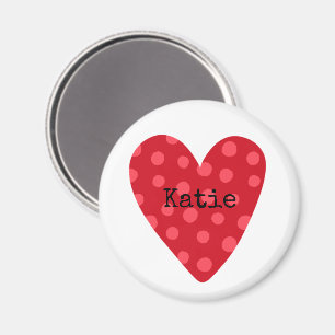 Kinder der Rotherz-Kunst benennen Liebe Magnet