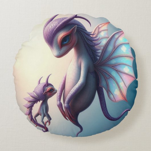 „Kinder der Sternenmagie“ Rundes Kissen (Vorderseite)