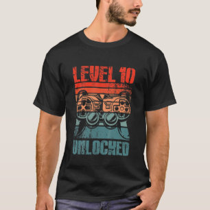 Kinder der Stufe 10 Entsperrter Videospieler Liebh T-Shirt