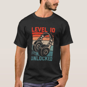 Kinder der Stufe 10 Entsperrter Videospieler Liebh T-Shirt