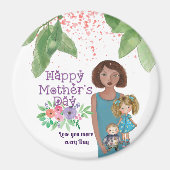 Kinder der Weiblichen Muttertag Magnet (Vorne)