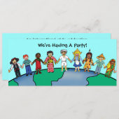 Kinder der Welt Einladung (Vorne/Hinten)