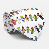 Kinder der Welt Krawatte (Gerollt)