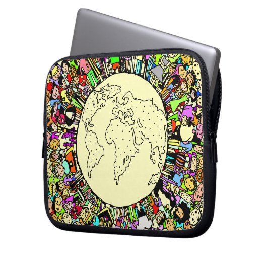 Kinder der Welt Laptopschutzhülle (Vorderseite Links)