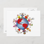 Kinder der Welt Postkarte (Vorne/Hinten)