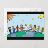 Kinder der Welt Postkarte (Vorne/Hinten)