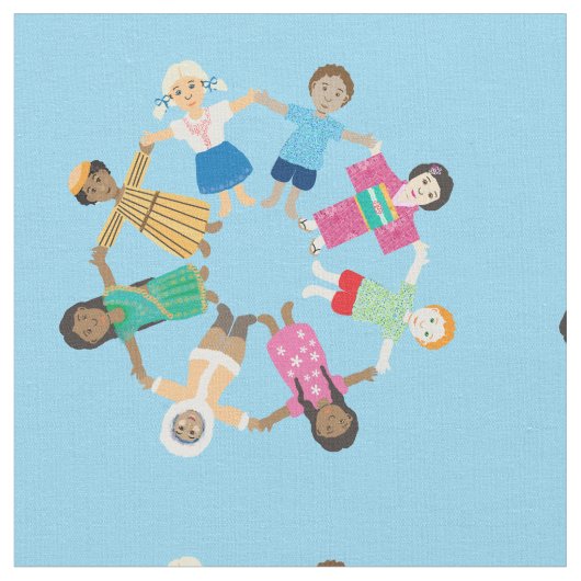 Kinder der Welt Stoff (Nahaufnahme)