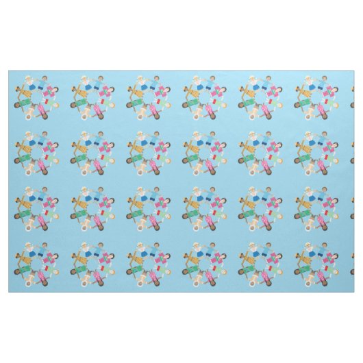 Kinder der Welt Stoff (Fat Quarter (45,7 x 55,9 cm))