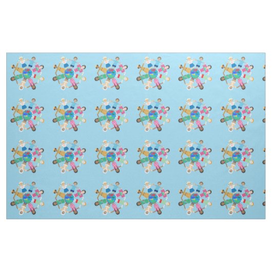 Kinder der Welt Stoff (Fat Quarter (45,7 x 55,9 cm))