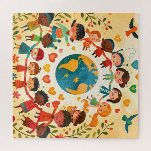 Kinder der Welt — Vielfalt und Frieden Puzzle