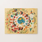 Kinder der Welt — Vielfalt und Frieden Puzzle (Horizontal)
