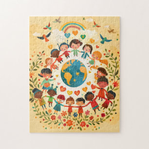 Kinder der Welt — Vielfalt und Frieden Puzzle