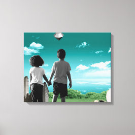 Kinder der Zukunft Leinwanddruck