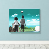 Kinder der Zukunft Leinwanddruck (Insitu (Holzboden))