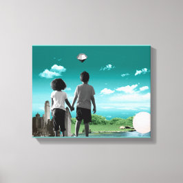 Kinder der Zukunft Leinwanddruck