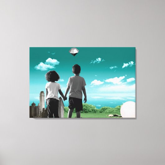 Kinder der Zukunft Leinwanddruck (Vorderseite)