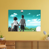 Kinder der Zukunft Leinwanddruck (Insitu (Wohnzimmer))