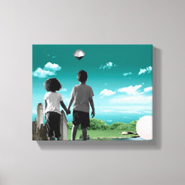 Kinder der Zukunft Leinwanddruck