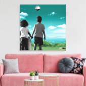 Kinder der Zukunft Leinwanddruck (Insitu (Wohnzimmer))