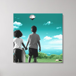 Kinder der Zukunft Leinwanddruck