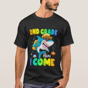 Kinder der zweiten Klasse hier kommen ich Hai Ruck T-Shirt