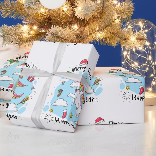 Kinder des Einhorns - Niedliche Weihnachten Geschenkpapier (Feiertage)