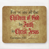 Kinder des Gottes durch Glauben Mousepad (Vorne)