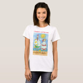 KINDER DES MEERES, FUNNY CARTOON T - SHIRT (Vorne ganz)