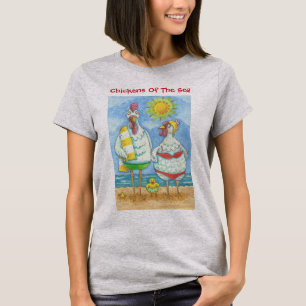 KINDER DES MEERES, FUNNY CARTOON T - SHIRT