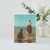Kinder des Meeres, Jozef Israels Postkarte (Stehend Vorderseite)