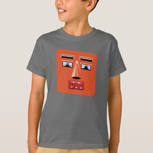 Kinder des Roboter-Gesichts-V1 T-Shirt (Vorderseite)