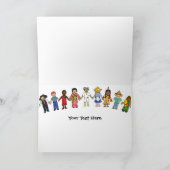 Kinder des Weltgrußes Karte-Neu Karte (Innenseite)