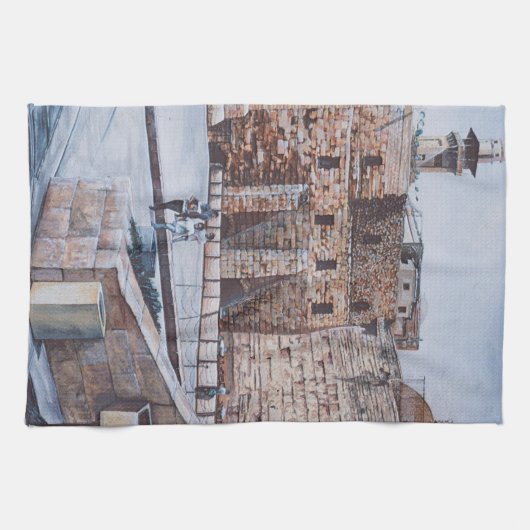 Kinder des zweiten Tempels Israels Geschirrtuch (Horizontal)