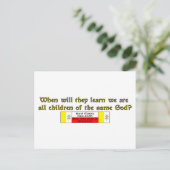 Kinder desselben Gottes 1 Postkarte (Stehend Vorderseite)