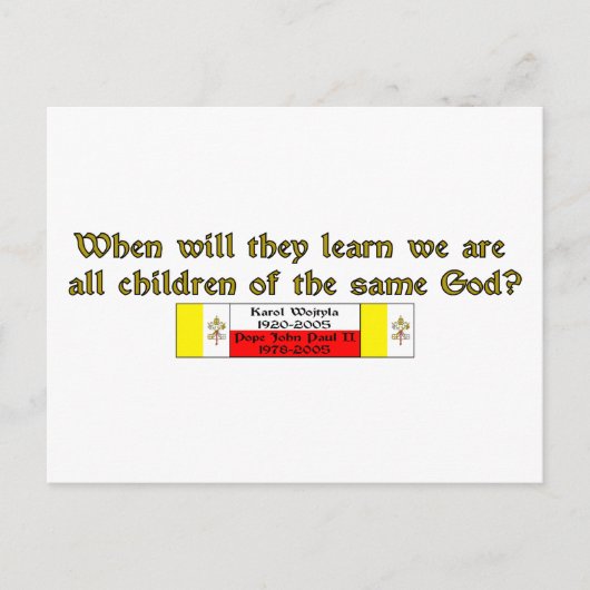 Kinder desselben Gottes 1 Postkarte (Vorderseite)