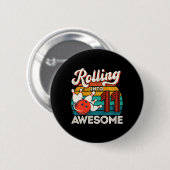 Kinder, die 11 Jahre alt werden 11. Bowling Geburt Button (Vorne & Hinten)