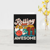 Kinder, die 11 Jahre alt werden 11. Bowling Geburt Karte (Gelbe Blume)