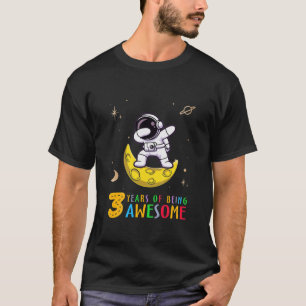 Kinder, die 3 Jahre lang Phantastischen Dabbing As T-Shirt