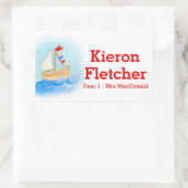 Kinder, die als Aufkleber für Segelboote bezeichne (Tasche)