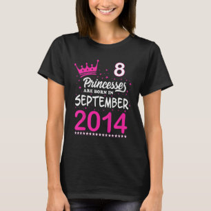Kinder, die am 8. Geburtstag in Rosa leben, sind G T-Shirt