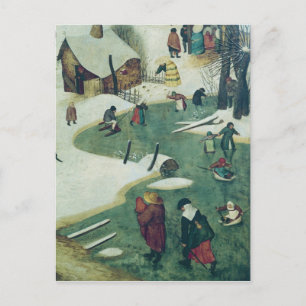 Kinder, die am Frozen spielen Postkarte