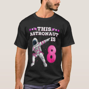 Kinder, die Astronauten betäuben 8 Jahre alt Gebur T-Shirt