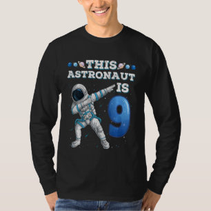 Kinder, die Astronauten betäuben 9 Jahre alt Gebur T-Shirt